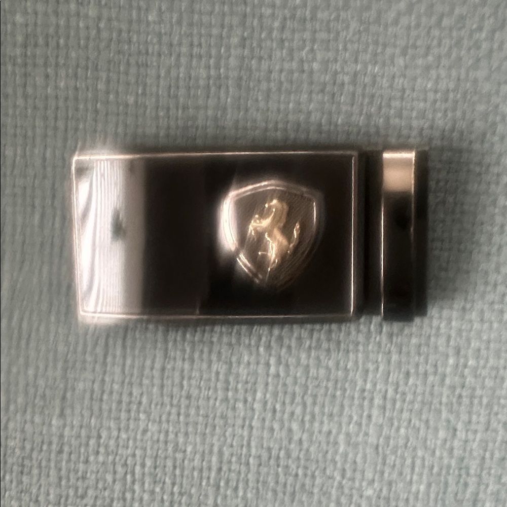Scuderia Ferrari Black Men’s Belt Buckle